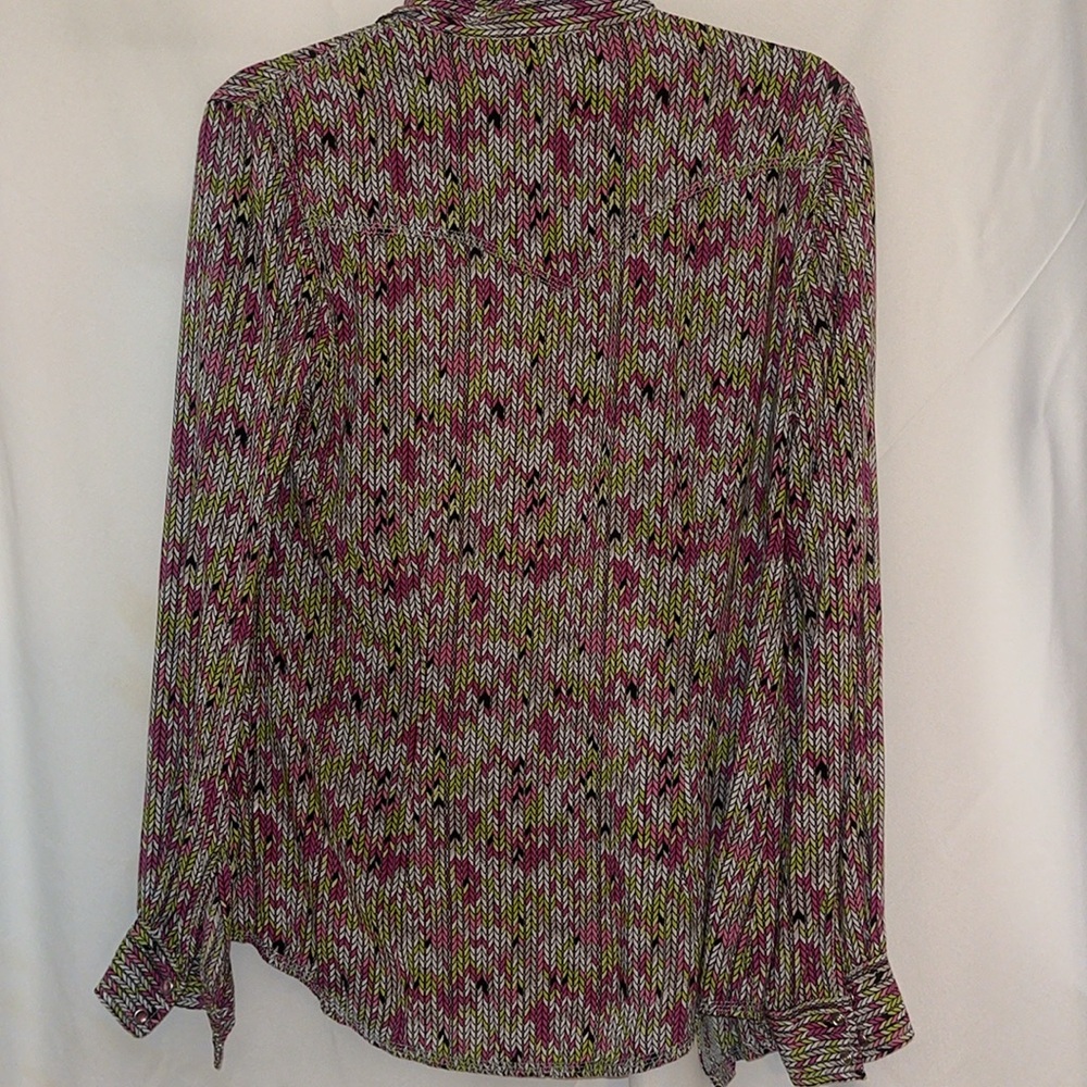 Stylish Multicolor Button Down Shirt - image 7